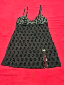 Black Lace Nightdress