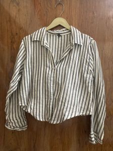 Striped Button-Down Shirt
