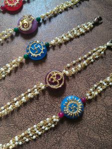 Ethnic Beaded Charm Bracelets/Rakhi