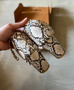 Snake Print Block Heels (New,Unused)