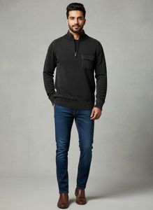 MEN'S CHARCOAL BLACK SWEATER