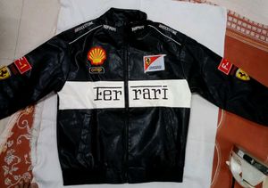 Leather Ferrari F1 Racing Jacket