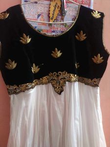 White Anarkali Dress new