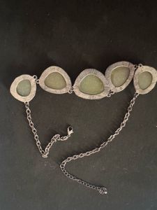Golden Olive Statement Necklace