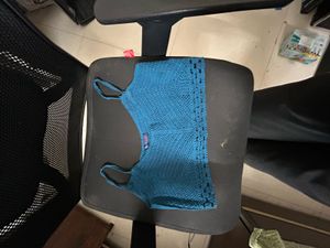 Blue Crochet Bralette Top