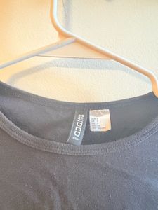 Crop top with tie detail (S size) h&amp;M