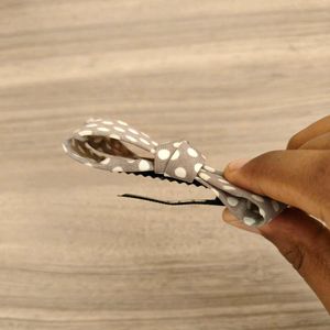 Polka Dot Bow Hair Clip