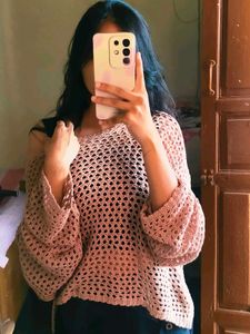 Crocheted Net Top