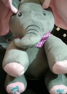 Peek-a-Boo Elephant Plush Toy( new ,unused)