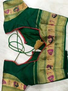 Red &amp; Gold Traditional Saree with blouse