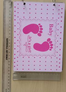 Baby Girl Themed Wooden Photo Album/Scrapbook
