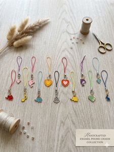 set of 50 phone charms