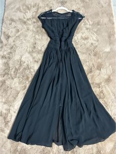 Maxi Black Dress With Slit