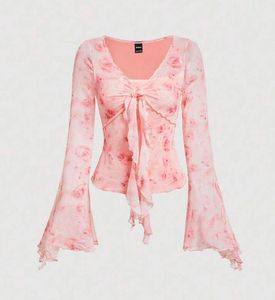 LittleBox Floral Flare Sleeve Top