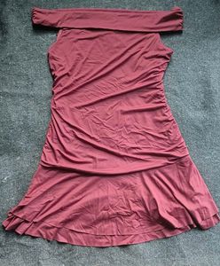 Off-Shoulder Ruched Dress