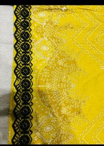 elegant yellow suit patch work