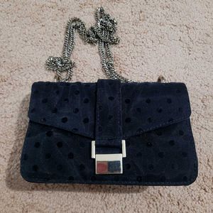 ZARA Black Polka Dot bag