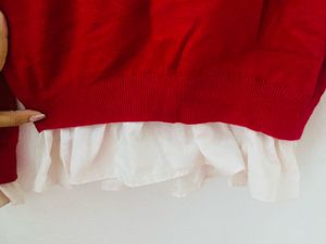Red French Bulldog Knit Sweater