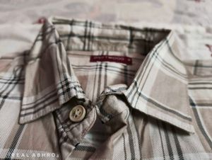 Premium Beige Plaid Checked Shirt | Like New |
