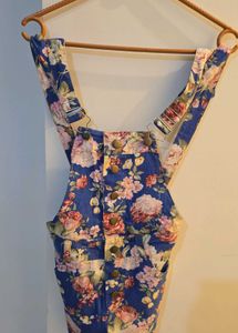 Floral Shortall Overalls