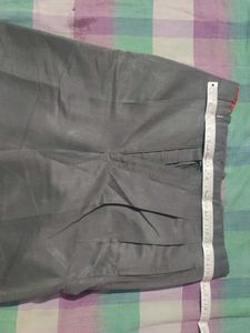 Gray Cropped Trousers