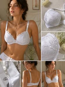 Elegant White Lace Bra