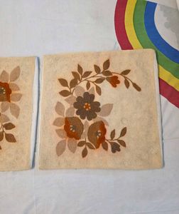 Vintage Floral Embroidered Kashmiri Cushion Covers