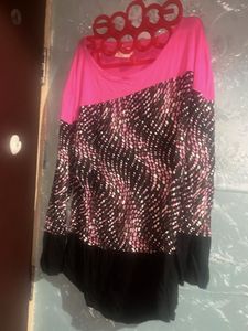 Stylish Pink & Black Top