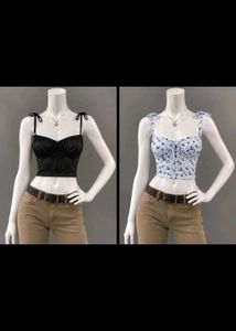Cute Spaghetti Strap Crop Tops