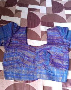 Elegant Blue &amp; Gold Saree