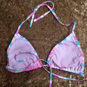 Colorful Striped padded Bikini Top