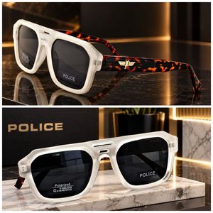 Police Sunglasses - White &amp; Tortoise Shell