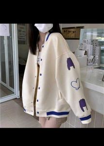 korean Graphic Varsity Jacket unisex