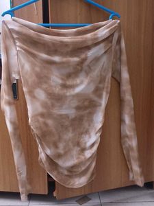 Sheer Tie-Dye Long Sleeve Top