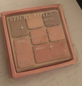 pink purple cutsy sticky notes