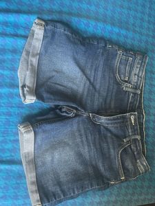Classic Blue Denim Shorts