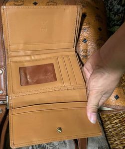 Authentic MCM Visetos Trifold Wallet
