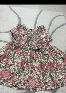 Floral Print Cotton Kurta