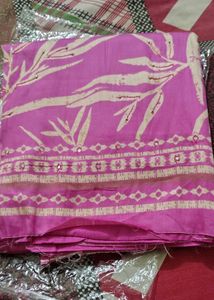 Beautiful Pink Saree with Embellishments