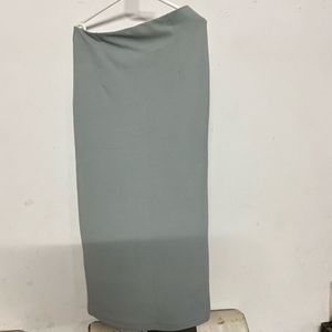 Gray Maxi Skirt