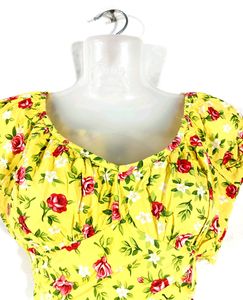 Yellow Floral Top (Women)