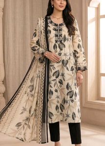 Pakistani style embroided cotton Kurta Set