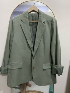 Chic Linen Blend Blazer &amp; Shorts Set