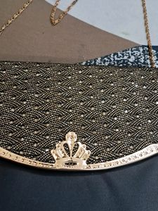 Beautiful  Black Golden Party Sling