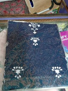 V Neck Embroidery Work Kurti