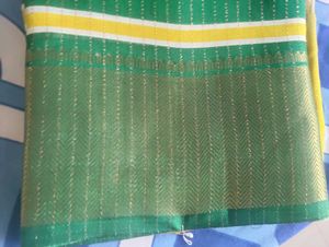 Multicolored Dola Silk Partywear Saree