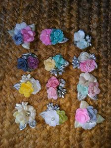 Set of 12 Floral Decorative DIY Pieces