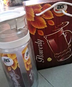 BG Glassware Flowery Container