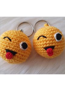 Combo crochet Emoji Keychain🤪