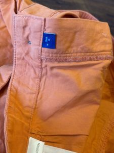 wills lifestyle Chic Orange Pleated Shorts